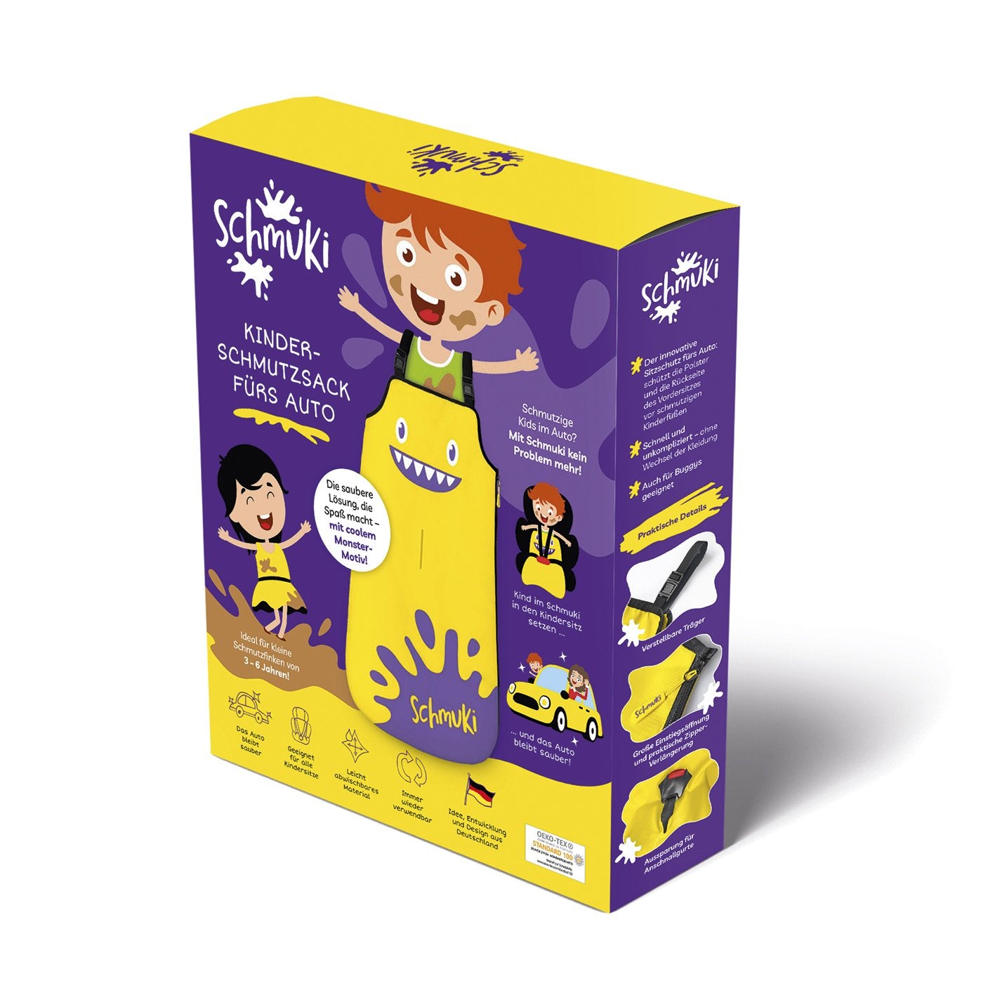 Kinder-Schmutzsack fürs Auto - 2er-Set