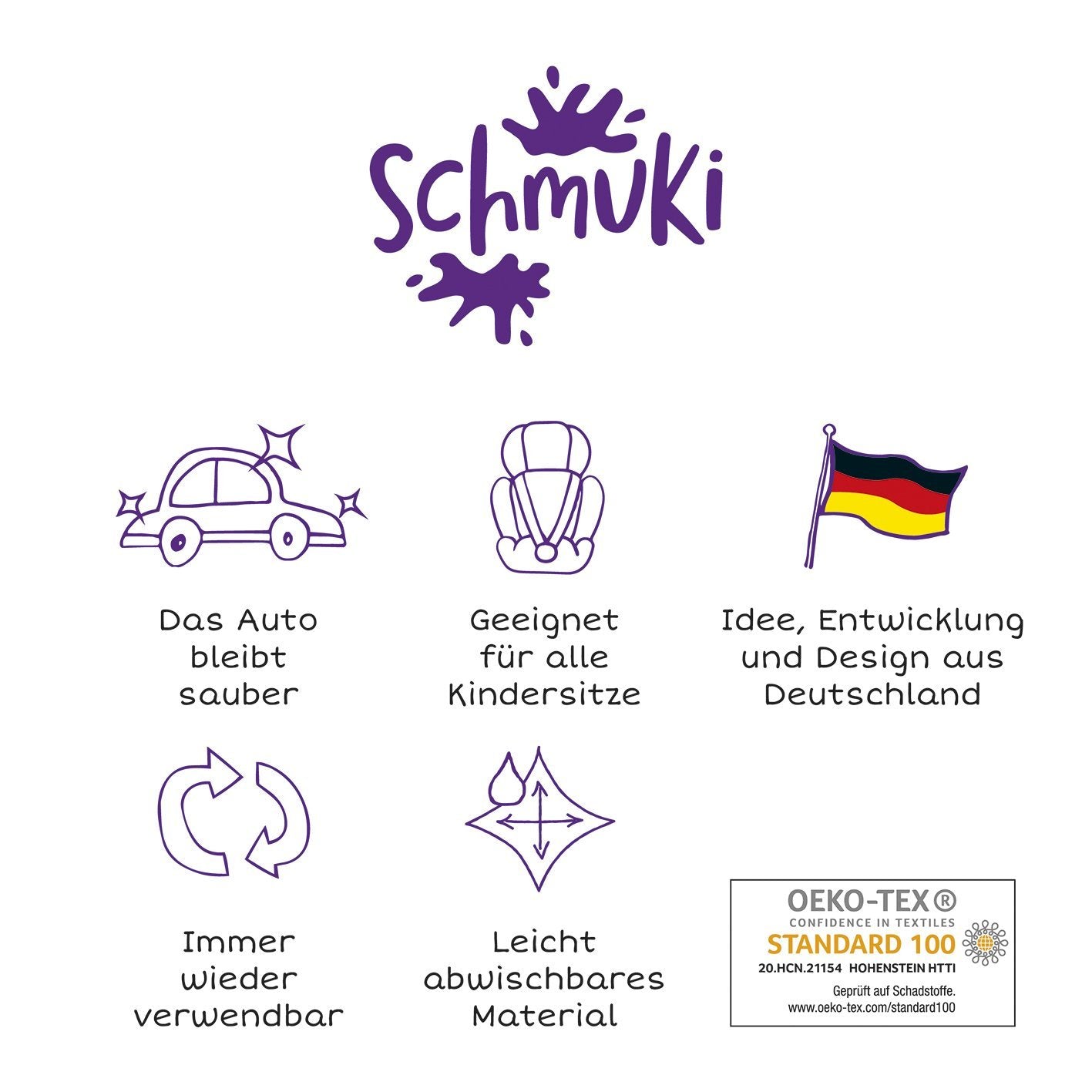 Kinder-Schmutzsack fürs Auto - 2er-Set