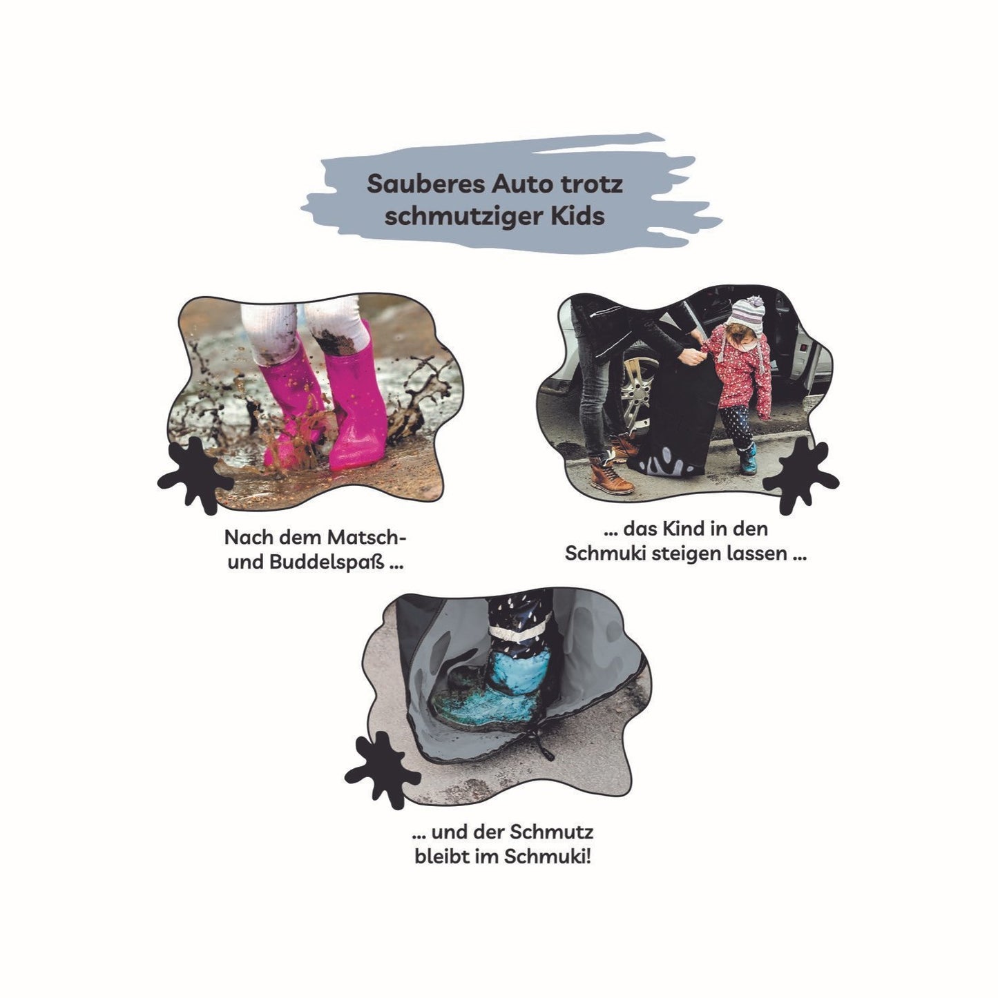 Kinder-Schmutzsack fürs Auto - 2er-Set